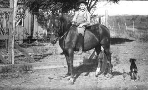 Primary view of object titled '[A Boy on a Horse]'.