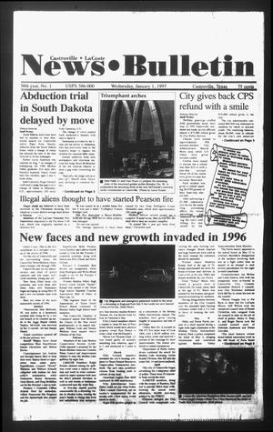 Primary view of object titled 'News Bulletin (Castroville, Tex.), Vol. 38, No. 1, Ed. 1 Wednesday, January 1, 1997'.