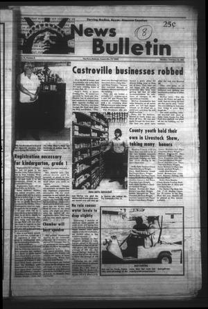 Primary view of object titled 'News Bulletin (Castroville, Tex.), Vol. 24, No. 8, Ed. 1 Monday, February 22, 1982'.