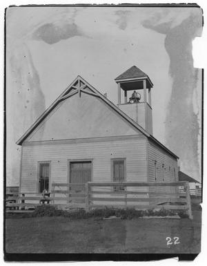 Primary view of object titled '[Channing, Texas school building]'.
