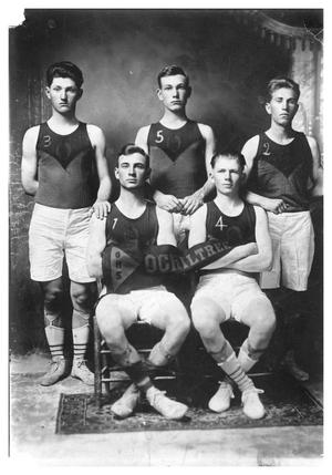 Primary view of object titled '[1917 Ochiltree High School Basketball Team]'.