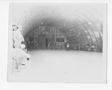 Photograph: [Servicemen Playing Basketball In A Quonset Hut]