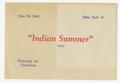 Thumbnail image of item number 1 in: '["Indian Summer" Social Program]'.