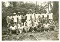 Primary view of [Navy Mess Hall Staff Posing On Bougainville Island]