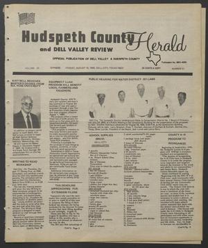 Primary view of Hudspeth County Herald and Dell Valley Review (Dell City, Tex.), Vol. 33, No. 51, Ed. 1 Friday, August 10, 1990