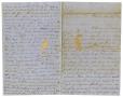 Letter: [Letter from Maud C. Fentress to David W. Fentress, August 29, 1859]
