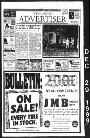 Primary view of object titled 'The Alvin Advertiser (Alvin, Tex.), Ed. 1 Wednesday, December 29, 1999'.