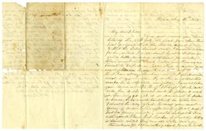 Primary view of [Letter from Maud C. Fentress to her son David W. Fentress - August 10, 1859]