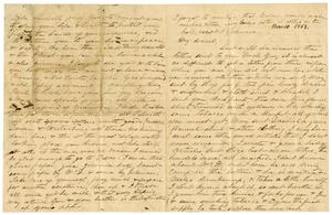 Primary view of object titled '[Letter from Maud C. Fentress to David Fentress, November 10, 1861]'.
