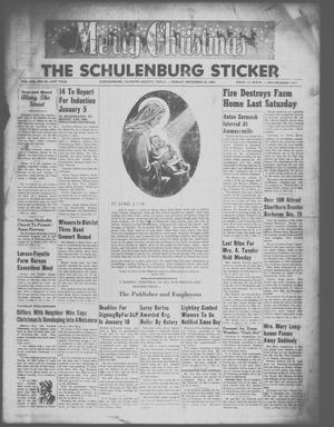 The Schulenburg Sticker (Schulenburg, Tex.), Vol. 61, No. 21, Ed. 1 Friday, December 24, 1954