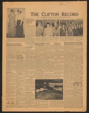 Primary view of object titled 'The Clifton Record (Clifton, Tex.), Vol. 60, No. 9, Ed. 1 Friday, April 2, 1954'.
