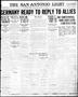 Thumbnail image of item number 1 in: 'The San Antonio Light (San Antonio, Tex.), Vol. 39, No. 111, Ed. 1 Saturday, May 10, 1919'.