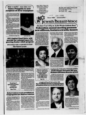 Primary view of Jewish Herald-Voice (Houston, Tex.), Vol. 77, No. 10, Ed. 1 Thursday, June 6, 1985
