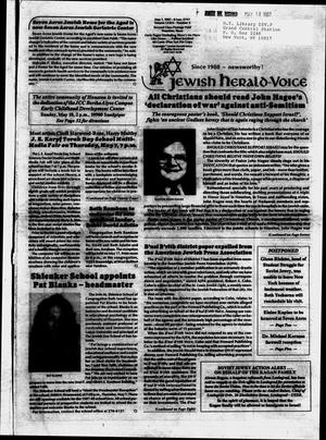Primary view of object titled 'Jewish Herald-Voice (Houston, Tex.), Vol. 79, No. 5, Ed. 1 Thursday, May 7, 1987'.