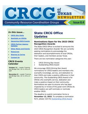 CRCG Newsletter, Number 8.4, October 2023