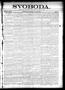 Newspaper: Svoboda. (La Grange, Tex.), Vol. 22, No. 5, Ed. 1 Tuesday, January 15…