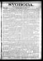Newspaper: Svoboda. (La Grange, Tex.), Vol. 22, No. 27, Ed. 1 Tuesday, April 2, …