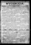Newspaper: Svoboda. (La Grange, Tex.), Vol. 23, No. 38, Ed. 1 Tuesday, May 12, 1…