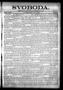 Newspaper: Svoboda. (La Grange, Tex.), Vol. 23, No. 56, Ed. 1 Tuesday, July 14, …