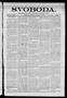 Newspaper: Svoboda. (La Grange, Tex.), Vol. 24, No. 2, Ed. 1 Tuesday, January 5,…