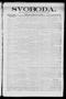 Primary view of Svoboda. (La Grange, Tex.), Vol. 25, No. 55, Ed. 1 Tuesday, July 12, 1910