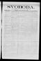Newspaper: Svoboda. (La Grange, Tex.), Vol. 25, No. 71, Ed. 1 Tuesday, September…