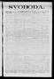 Newspaper: Svoboda. (La Grange, Tex.), Vol. 25, No. 85, Ed. 1 Tuesday, October 2…