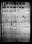 Newspaper: Svoboda (La Grange, Tex.), Vol. 29, No. 44, Ed. 1 Thursday, October 2…