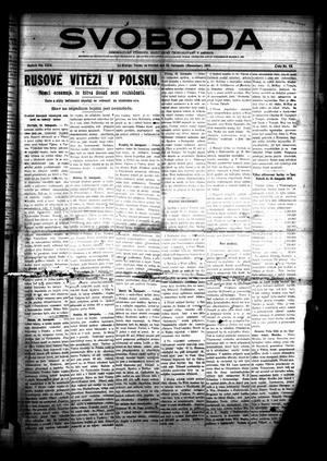 Primary view of object titled 'Svoboda (La Grange, Tex.), Vol. 29, No. 48, Ed. 1 Thursday, November 26, 1914'.