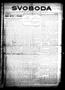 Thumbnail image of item number 1 in: 'Svoboda (La Grange, Tex.), Vol. 29, No. 52, Ed. 1 Thursday, December 24, 1914'.