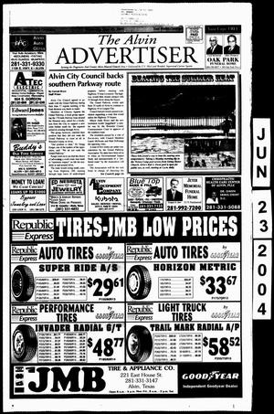 Primary view of object titled 'The Alvin Advertiser (Alvin, Tex.), Ed. 1 Wednesday, June 23, 2004'.
