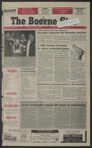 Primary view of object titled 'The Boerne Star (Boerne, Tex.), Vol. 92, No. 1, Ed. 1 Wednesday, January 3, 1996'.