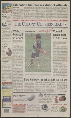 Primary view of object titled 'The Colony Courier-Leader (The Colony, Tex.), Vol. 18, No. 1, Ed. 1 Thursday, June 3, 1999'.