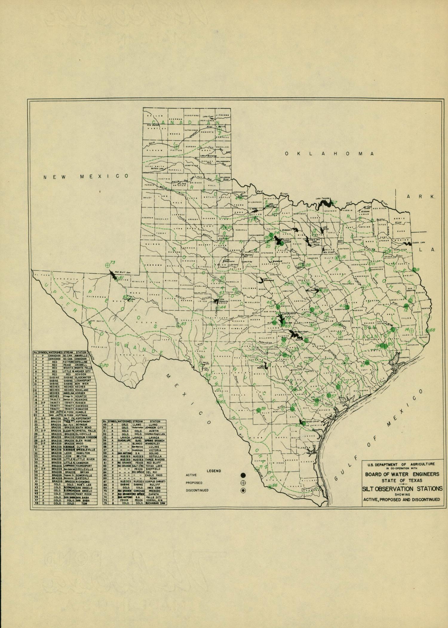 Progress Report Number 10 of Silt Load of Texas Streams: 1947-1948
                                                
                                                    MAP
                                                