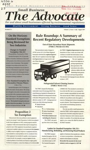 Primary view of object titled 'The Small Business Advocate, Volume 2, Issue 3, July-August 1997'.