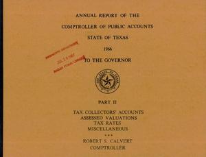 Texas Comptroller of Public Accounts Annual Report: 1966, Part 2
