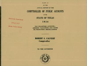 Texas Comptroller of Public Accounts Annual Report: 1956, Part 2