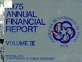 Report: Texas Annual Financial Report: 1975, Volume 3