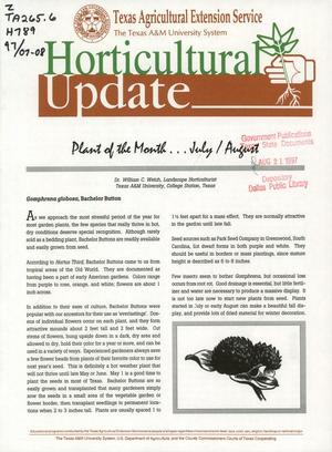 Primary view of object titled 'Horticultural Update, July/August 1997'.