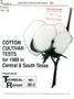 Report: Cotton Cultivar Tests for 1989 in Central and South Texas