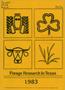Report: Forage Research in Texas: 1983
