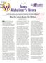 Journal/Magazine/Newsletter: Texas Alzheimer's News, Summer 2001