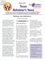 Journal/Magazine/Newsletter: Texas Alzheimer's News, Winter 2003