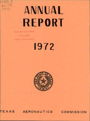 Primary view of object titled 'Texas Aeronautics Commission Annual Report: 1972'.