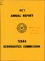 Report: Texas Aeronautics Commission Annual Report: 1977