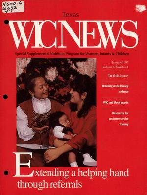 Texas WIC News, Volume 4, Number 1, January 1995