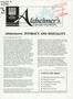 Journal/Magazine/Newsletter: Alzheimer's Disease Newsletter, Spring-Summer 1996