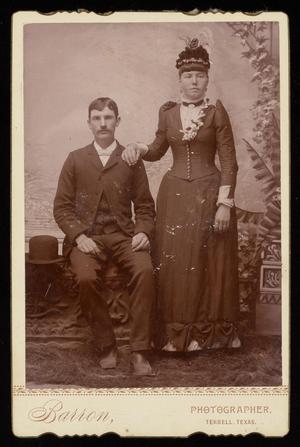 Primary view of object titled '[Portrait of an Unknown Couple in Dark Clothes]'.