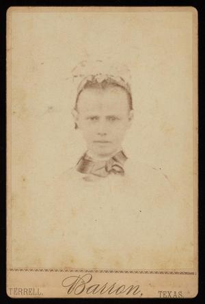 Primary view of object titled '[Portrait of an Unknown Girl with a Flower Headband]'.