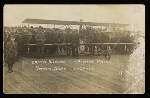 Primary view of object titled '[Charles Walsh and His Plane]'.